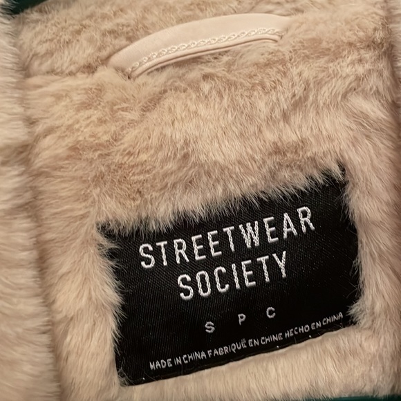 Beige Faux fur coat - Picture 3 of 3